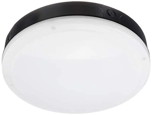 LEDVANCE vägg och tak luminaire LED: för tak/vägg, SURFACE BULKHEAD 300 SENSOR EMERGENCY / 16,50 W, 220 240 V, spridningsvinkel: 120, varm vit, 3000 K, material: polycarbonate (pc), IP65 4058075375444