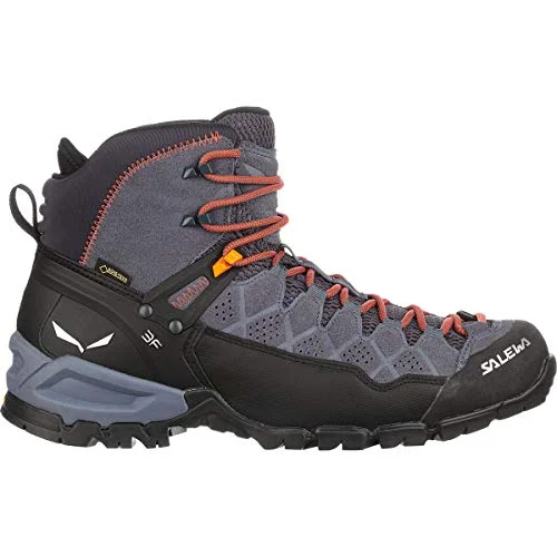 Salewa MS Alp Trainer Mid Gore TEX trekking och vandringskängor, Ombre Blue/Fluo Orange, 45 EU 4053866057196