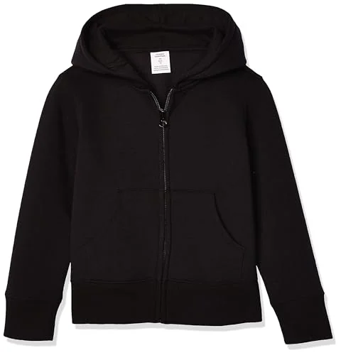 Amazon Essentials småbarn flickor fleece dragkedja huvtröja sweatshirt, svart, 4T 193548363321