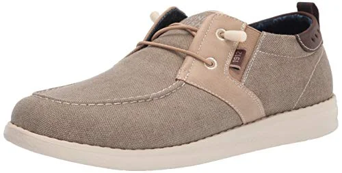 Nunn Bush Brewski Wallabee Canvas Moc Toe Bungee Slip on Loafer, STEN, 42 EU 717502850810