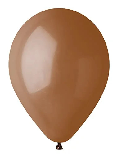 Kuvert 100 st högkvalitativa naturliga latexballonger G120 (Ø 33 cm/13 tum), mockabrun 8026196344904