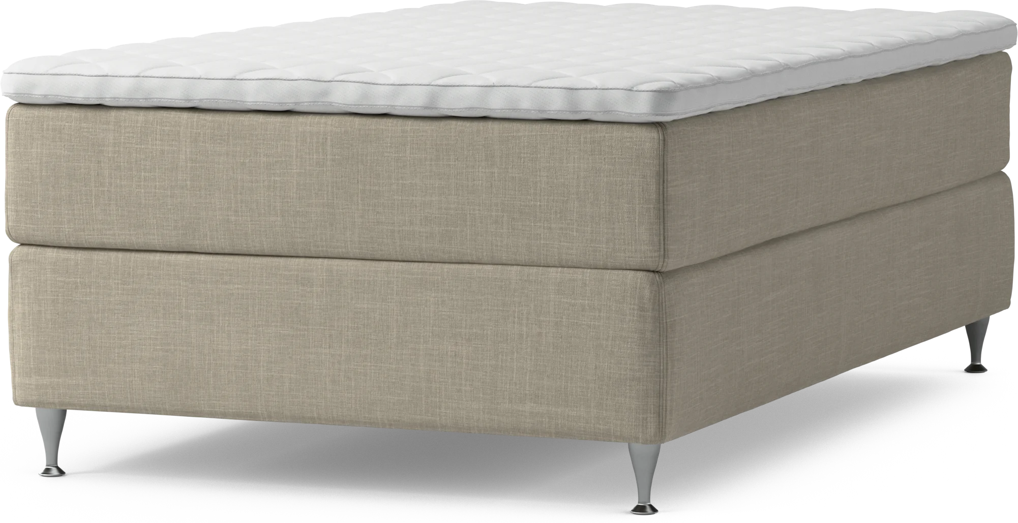 Delux Dream Kontinentalsäng, enkelsäng 120 cm med bäddmadrass och sängben rkghE