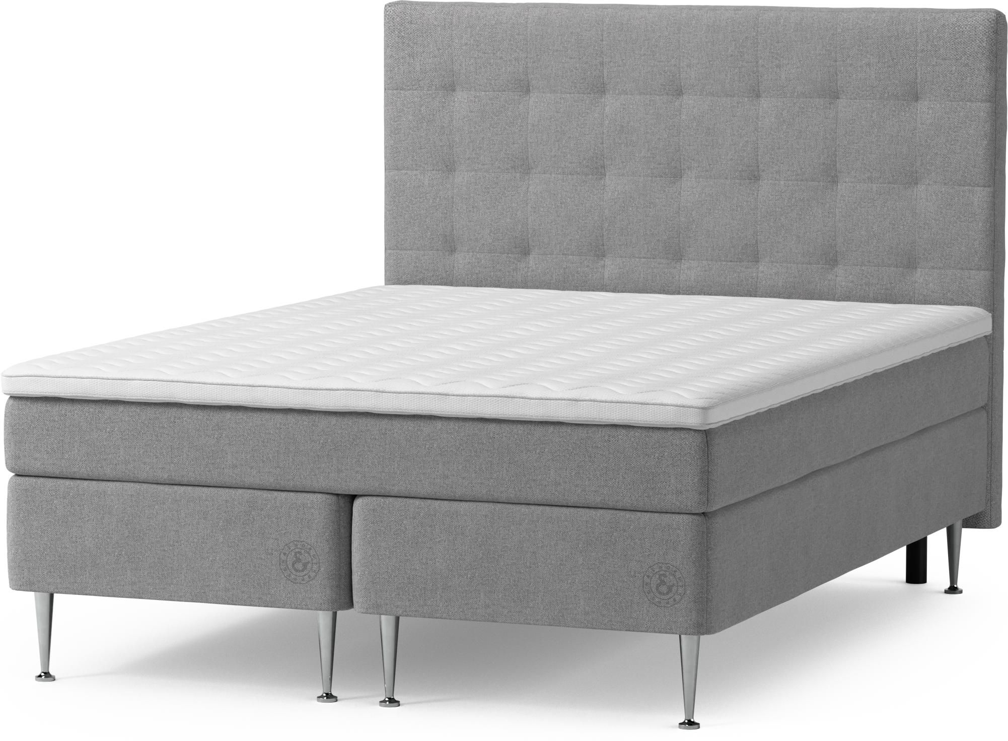 Asperö Comfort Kontinentalsäng, dubbelsäng med bäddmadrass Comfort och sängben 7Nx1r