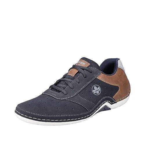 Rieker Herr låga sneakers 07506, halvskor för män, lös insats, Blå kombi 14, 40 EU 4060596163554