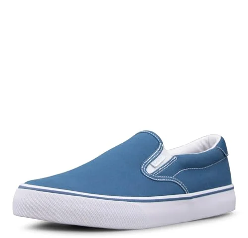 Lugz Clipper Sneakers för män, moderiktiga sneakers, Blå/vit, 44.5 EU 737182673820