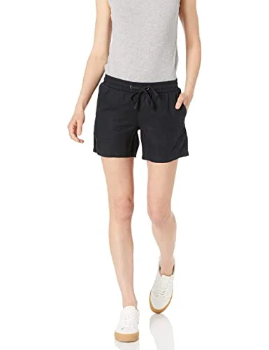 Amazon Essentials dam 12,7 cm innersöm dragsko linne blandning kort (finns i plusstorlek), svart, stor 195111448282