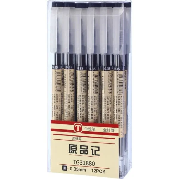 0,35 mm svart gelbläckpenna extra fin kullagerpenna för kontor skola svart 12 Pieces Fy08-C-HMY16145 0,35 mm svart gelbläckpenna extra fin kullagerpenna för kontor skola svart 12 Pieces Fy08-C-HMY16145