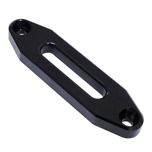 Aluminium Hawse Fairlead för ATV/UTV 200 1400 pund vinsch montering glansig (svart) (124 mm) 717206249859
