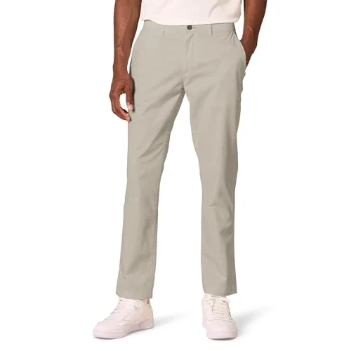 Amazon Essentials chinos för män, bekväm, tvättad stretch, sportiga skurna, ljus kakibrun, 36 W/31 L 193548106652