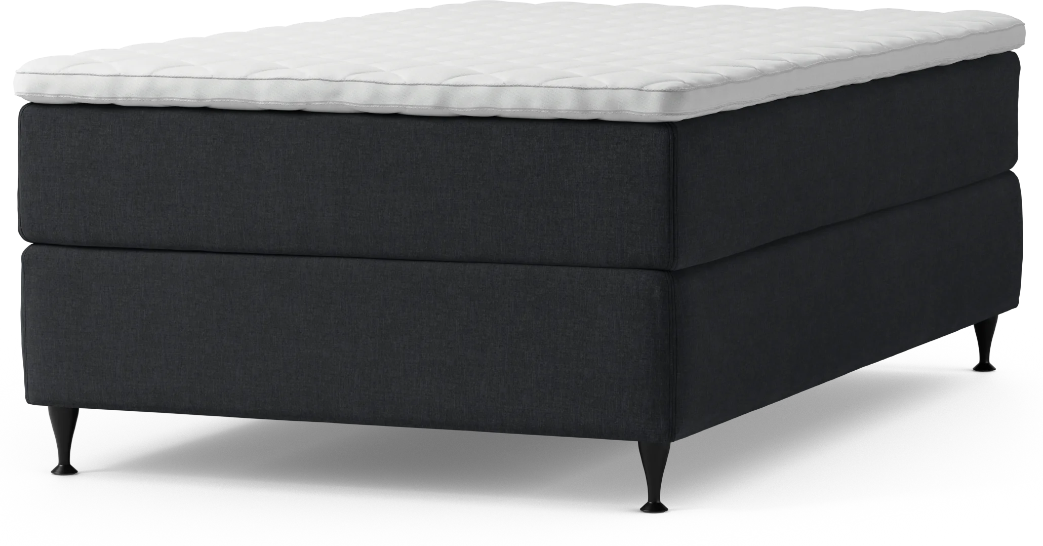 Delux Dream Kontinentalsäng, enkelsäng 120 cm med bäddmadrass och sängben iQRwL