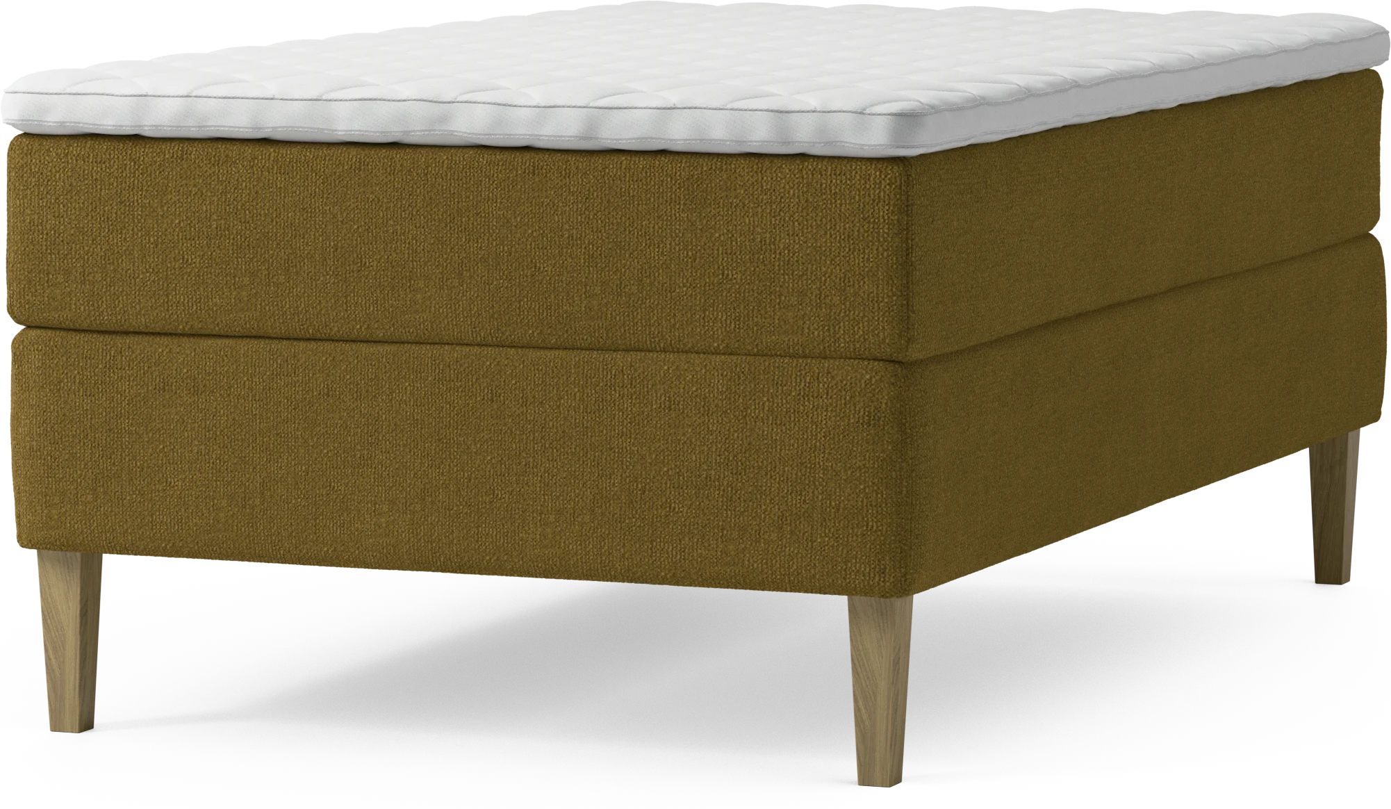 Delux Dream Kontinentalsäng, enkelsäng 120 cm med bäddmadrass och sängben KCTYc