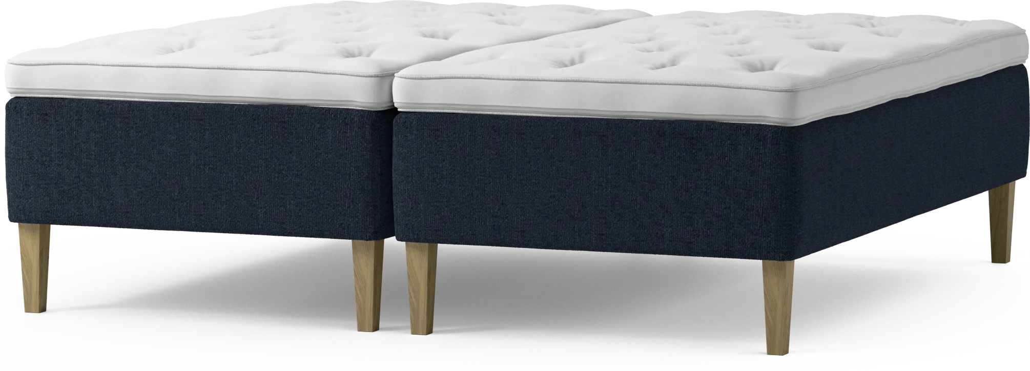 Delux Dream Ramsäng, dubbelsäng med bäddmadrass och sängben 6L4v8