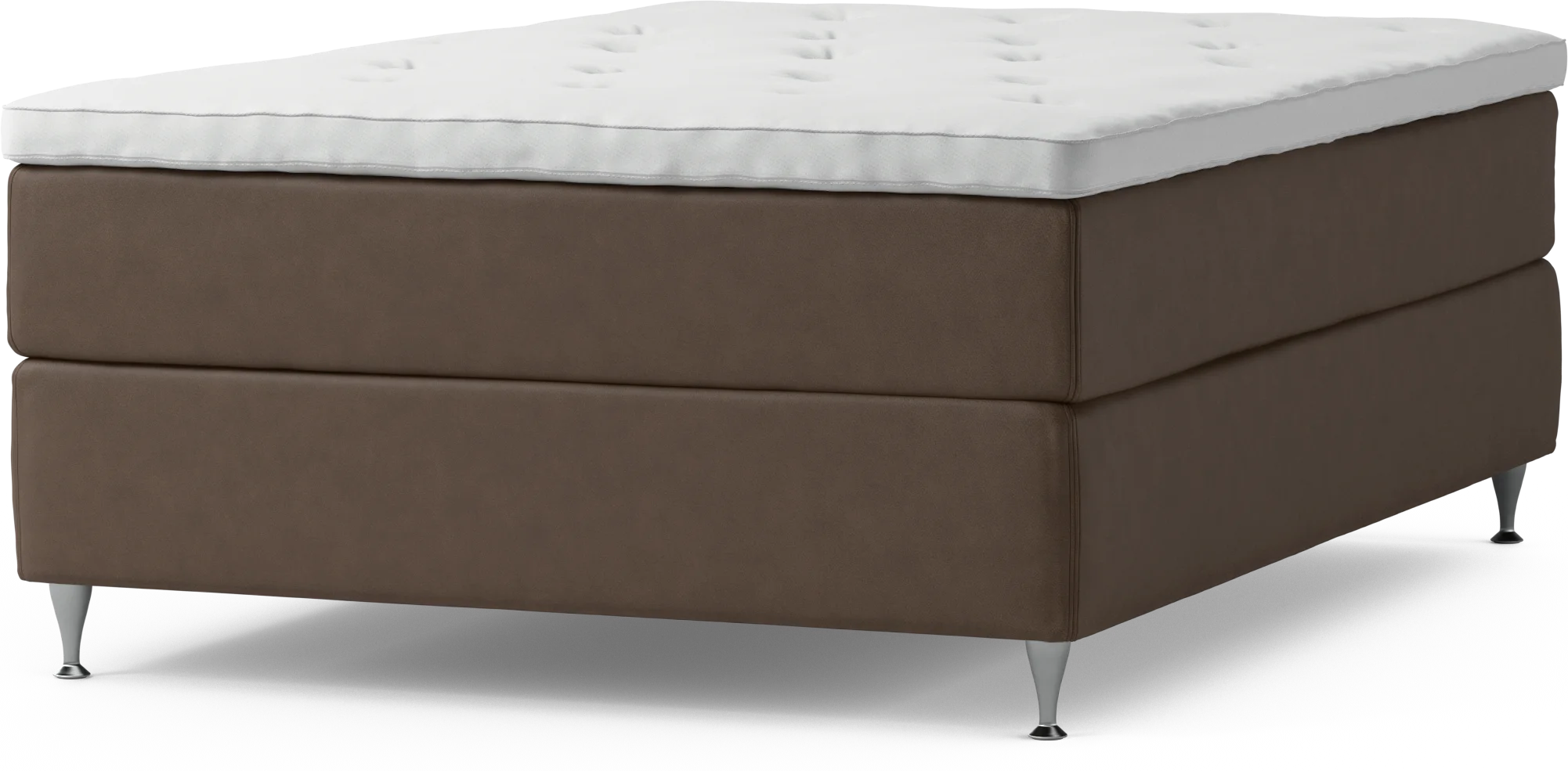 Delux Dream Kontinentalsäng, enkelsäng 140 cm med bäddmadrass och sängben KSFIX