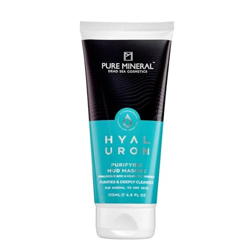 Pure Mineral Lermask för Normal till Torr Hud Mineraler från Döda Havet, Återfuktar och Rengör, Behaglig Textur Utan silikoner, sulfater, parabener 175ml 7290114971102
