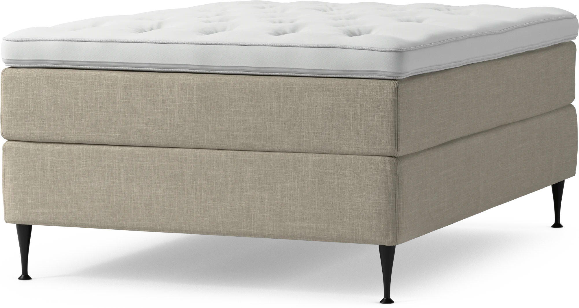Delux Dream Kontinentalsäng, enkelsäng 140 cm med bäddmadrass och sängben 8BgIX