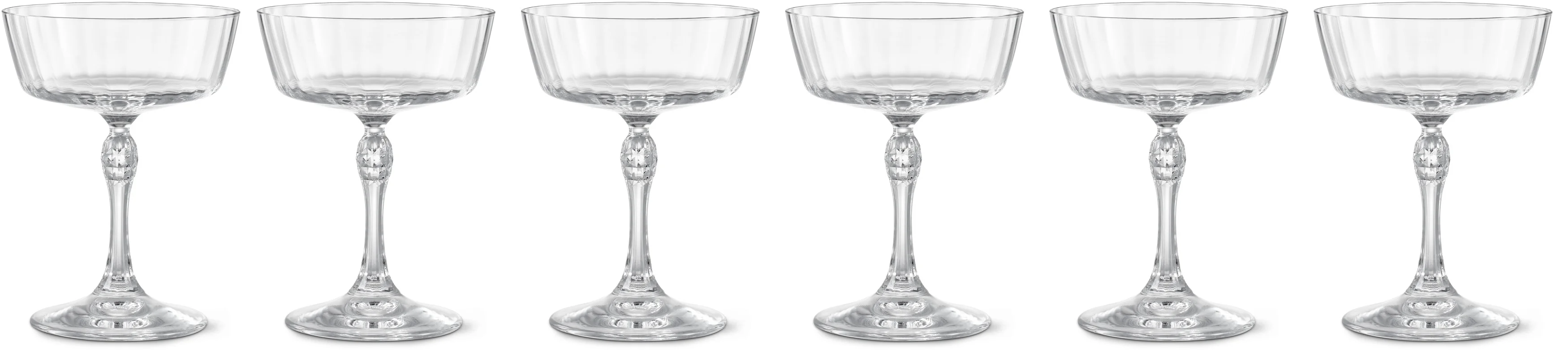America ’20s Cocktailglas 6-pack, H 14 Ø 10,5 cm, 27,5 cl wcCFY America ’20s Cocktailglas 6-pack, H 14 Ø 10,5 cm, 27,5 cl wcCFY