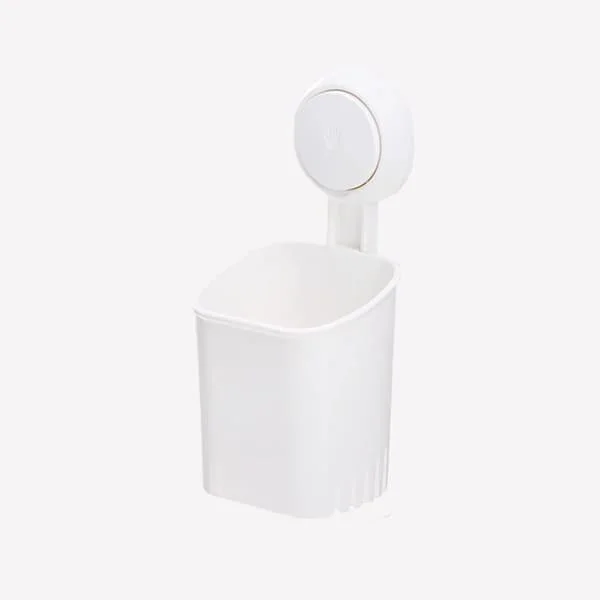 1-pack White Powerful Suction Cup Toothbrush Holder, Removable Drill-Free Wall Shower Holder for Toothbrush, Toothpaste, Razor, Self-Draining Suction Cup MA108-31744-2 1-pack White Powerful Suction Cup Toothbrush Holder, Removable Drill-Free Wall Shower Holder for Toothbrush, Toothpaste, Razor, Self-Draining Suction Cup MA108-31744-2