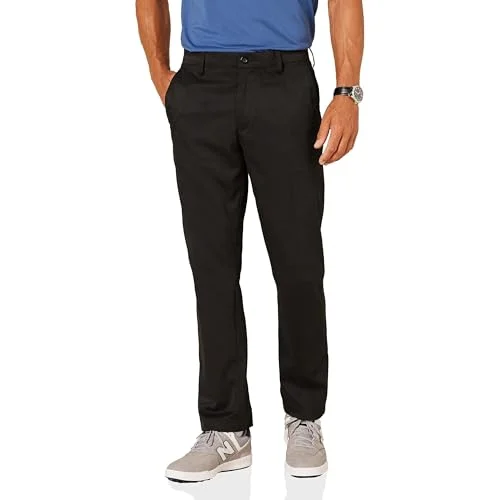 Amazon Essentials mäns rak passform stretchgolfbyxor, svart, 34 W x L 195111826394