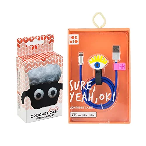 Pack Airpod Crochet Dolly + USB kabel Lightning Oh Yeah 8445183011993