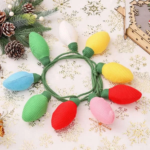 1 pc. Felt Ball Garland Cute Christmas DIY Knitted Hanging Decoration Dec ZS-JJ-0813000985