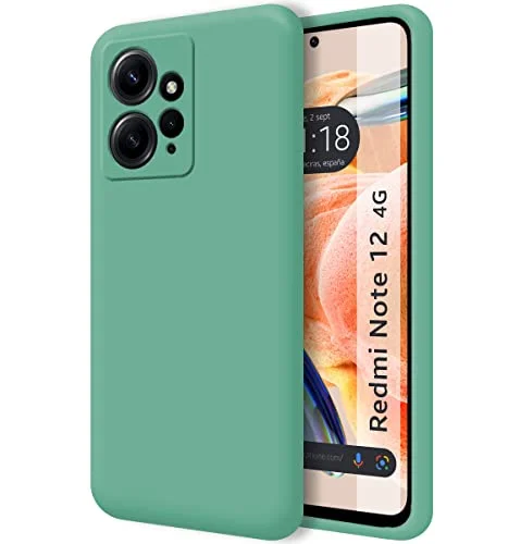 Tumundosmartphone Ultra mjukt flytande silikonfodral för Xiaomi Redmi Note 12 4G Färg Grön 8434844968325