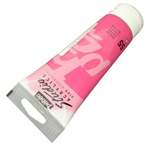 Pébéo akryl fin studio akrylfärg för konstnärer färg proffs och nybörjare lysande pigmenterad rosa AZO 100 ml 3167868310553