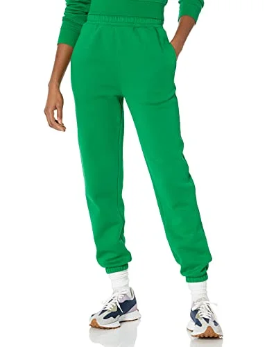 Amazon Essentials avslappnad joggingbyxor för kvinnor (finns i plusstorlek), grön, medium 196433861025