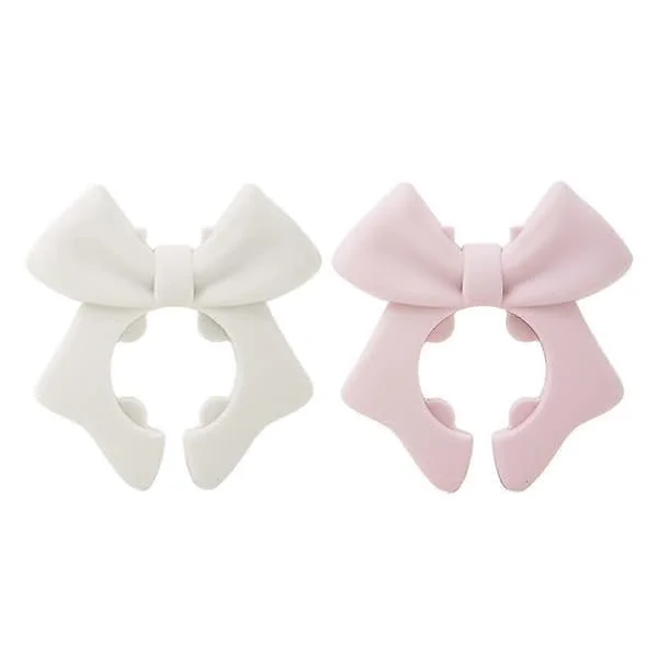 1/2 st Krabbspatelhållare, Krabbformad Silikonskedhållare, Anti-skållning Vit och rosa White and pink HQ-WZX-56174