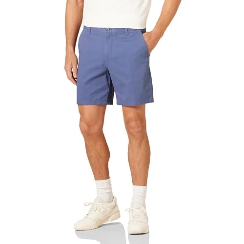 Amazon Essentials herr Slim Fit 7" stretch chinos kort, mörkblå, 31 197153019727