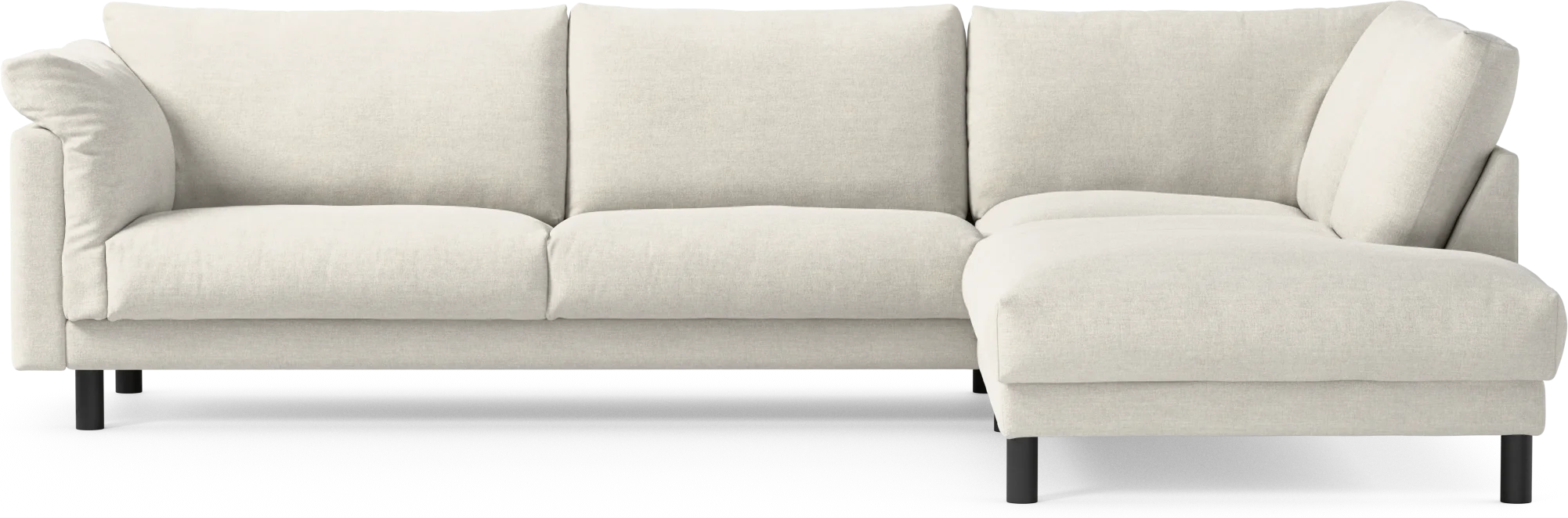 Cherrie 3-sits soffa med divan höger, fast klädsel gnD37