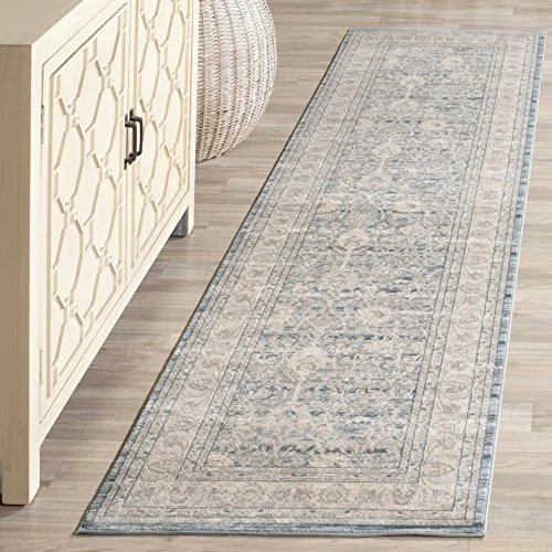 Safavieh Bellina Vintage inspirerad matta, vävd polypropylenmatta i blå/grå, 62 X 240 cm Blue/Grey 889048190344