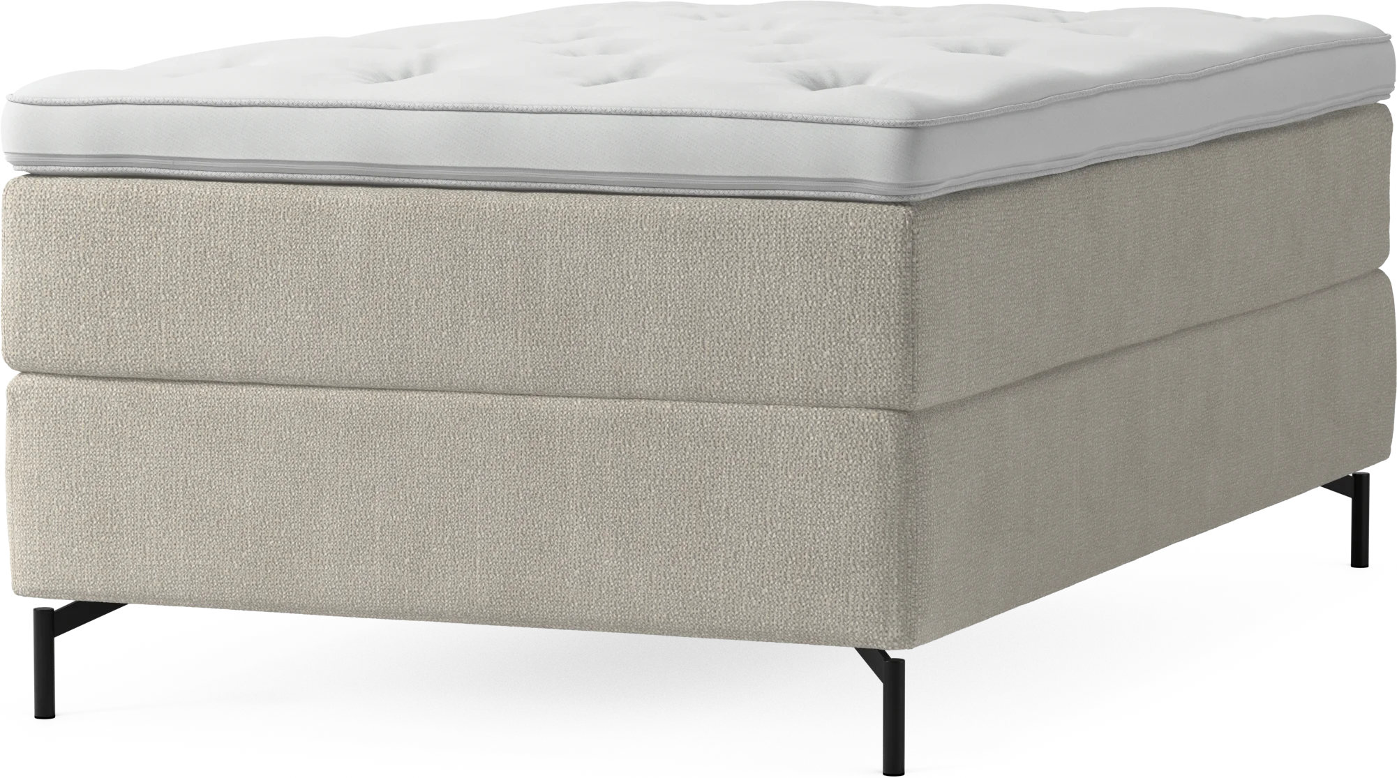 Delux Dream Kontinentalsäng, enkelsäng 120 cm med bäddmadrass och sängben zLX3T