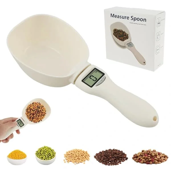 1 st Digital skedvåg 800g / 1g Hög precision med LED och avtagbart handtag för djurfoder, mjöl, stödenhet g/oz/ml/kopp NALH-17219 1 st Digital skedvåg 800g / 1g Hög precision med LED och avtagbart handtag för djurfoder, mjöl, stödenhet g/oz/ml/kopp NALH-17219