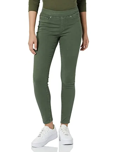 Amazon Essentials kvinnors stretch pull on jegging (finns i plusstorlek), mörkgrön, 0 kort 196433123468