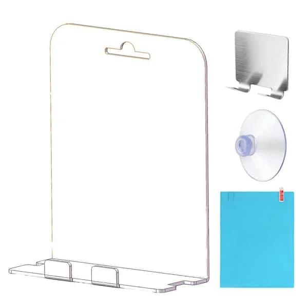 1 Set Anti-Fog Spegel med Hylla Klar Lätt att Rengöra Rakning Smink Rengöring Akrylspegel Badrumstillbehör NMFZ063500 1 Set Anti-Fog Spegel med Hylla Klar Lätt att Rengöra Rakning Smink Rengöring Akrylspegel Badrumstillbehör NMFZ063500