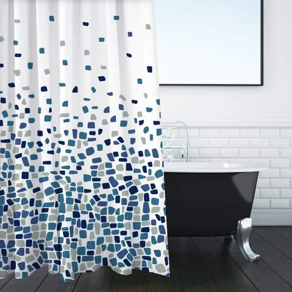 1 Anti-mögel och mögelbeständig duschdraperi 180 x 180 cm – Wa Y06-711-724