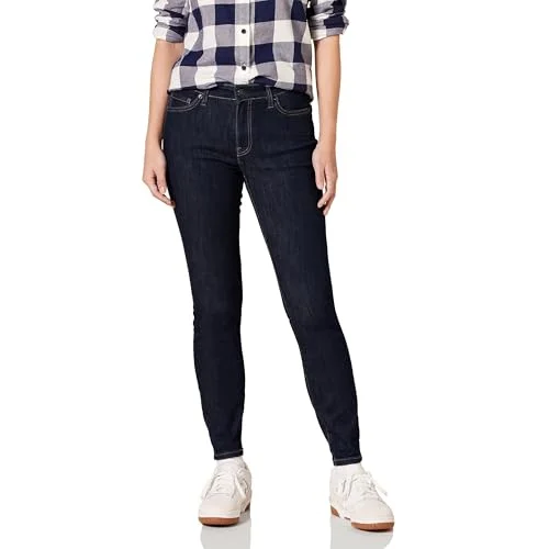 Amazon Essentials kvinnors skinny jeans, Svart sköljning, 0 lång, skölj, 32 kort 194223326396