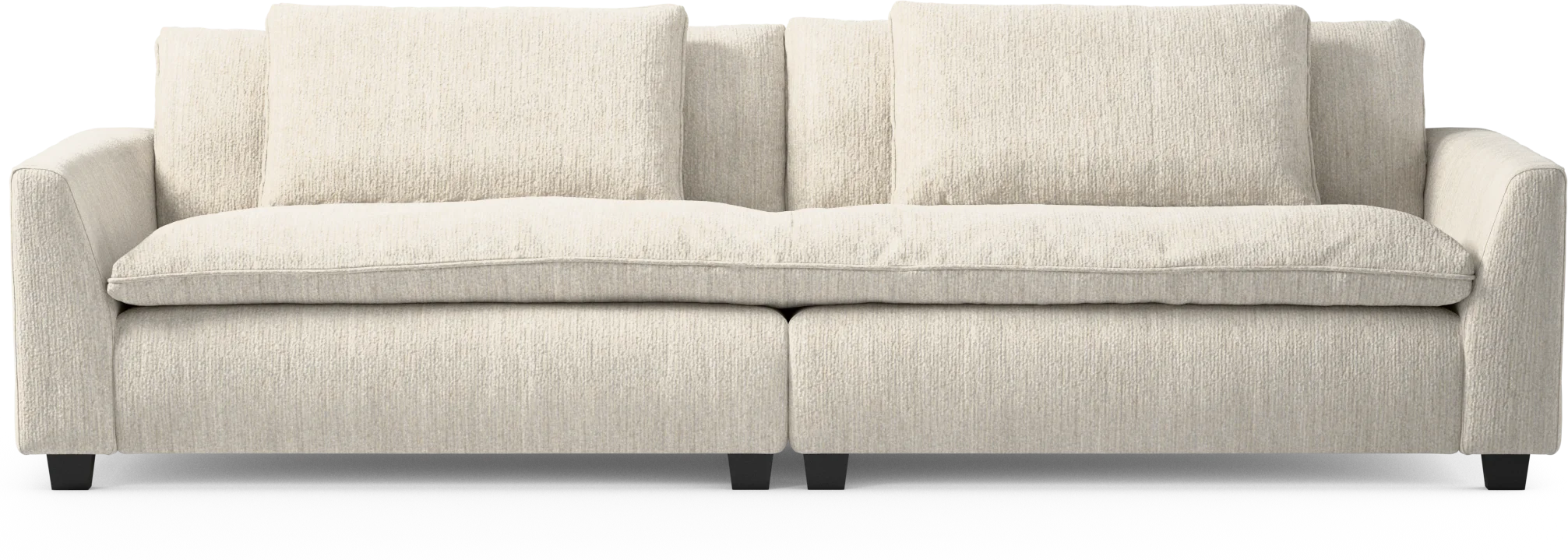 Bellora 4-sits soffa, hel dyna 5AMwG
