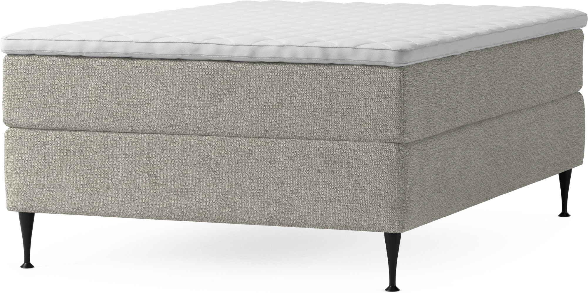 Delux Dream Kontinentalsäng, enkelsäng 140 cm med bäddmadrass och sängben ygKb4