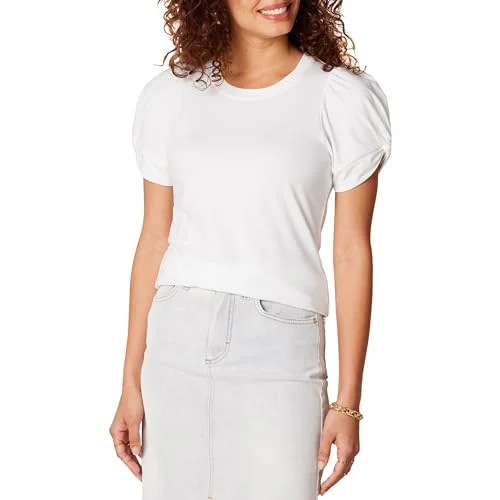 Amazon Essentials dam klassisk passform tvinnad ärm rund hals t shirt, vit, small 195111454511