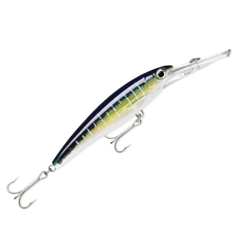 Rapala X Rap Magnum fiskedrag fisketillbehör med stor dykskopa saltvattenspinndrag löpdjup 6 m fiskbete 14 cm, 46 g tillverkad i Estland silver 22677247502