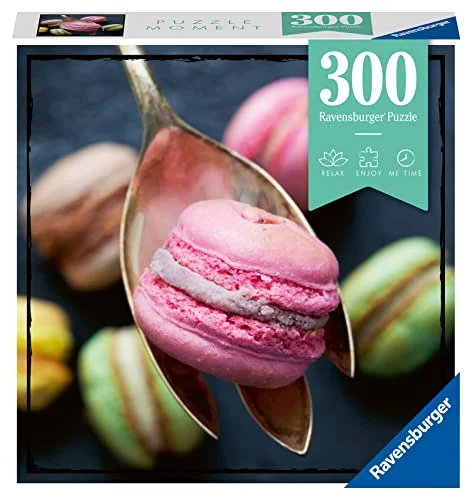 Ravensburger Vuxen nybörjarpussel Moment Puzzle 300 bitar Macaron Avslappningsaktivitet gåva Högkvalitativt pussel 39 cm x 27 17374 4005556173747