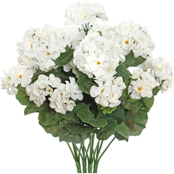 1/6/12/24-pack konstgjorda pelargoner, UV-beständiga falska blommor utomhusväxter dekor LILIAN-PLG514-320 1/6/12/24-pack konstgjorda pelargoner, UV-beständiga falska blommor utomhusväxter dekor LILIAN-PLG514-320