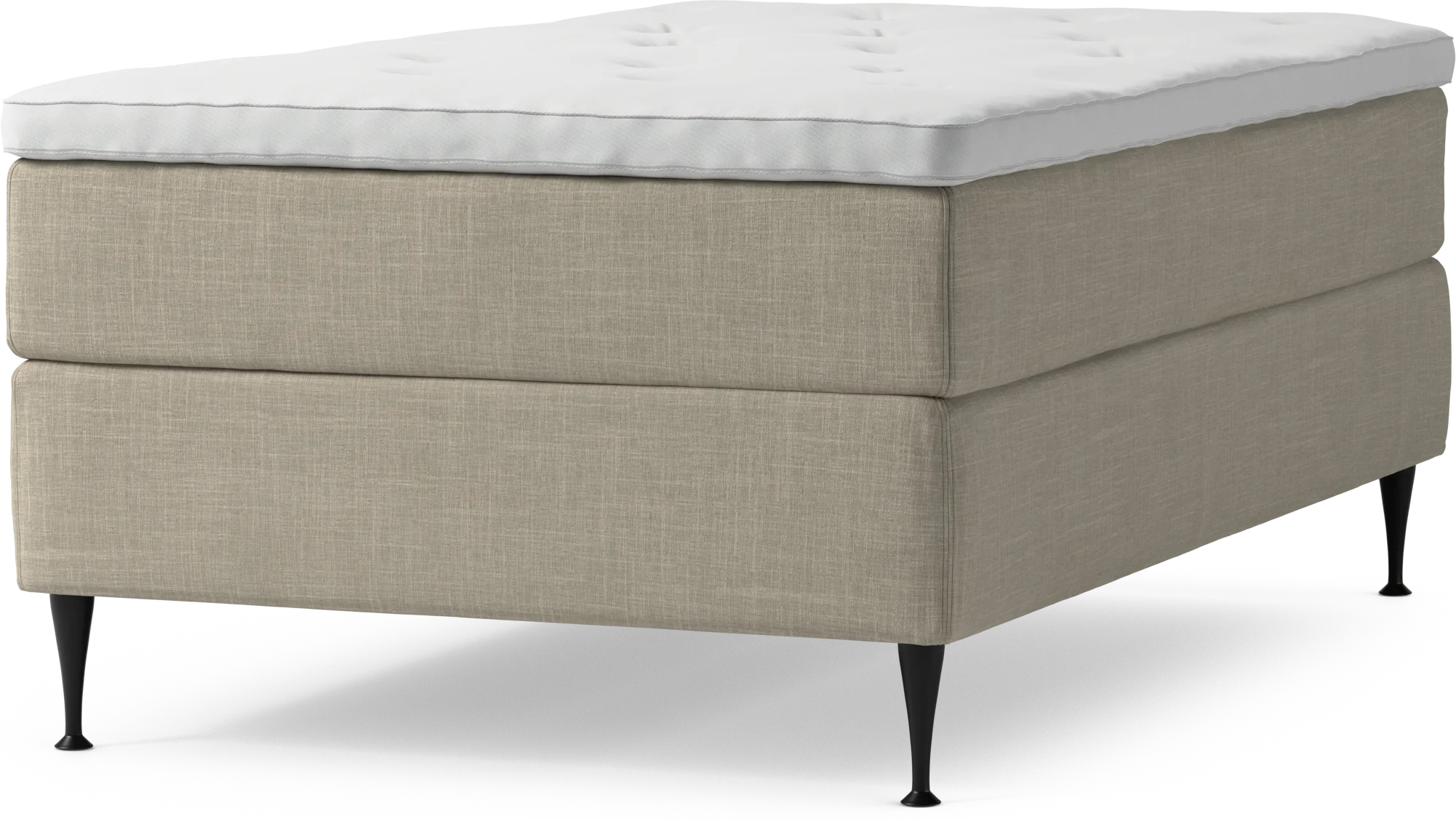 Delux Dream Kontinentalsäng, enkelsäng 120 cm med bäddmadrass och sängben r7P4S