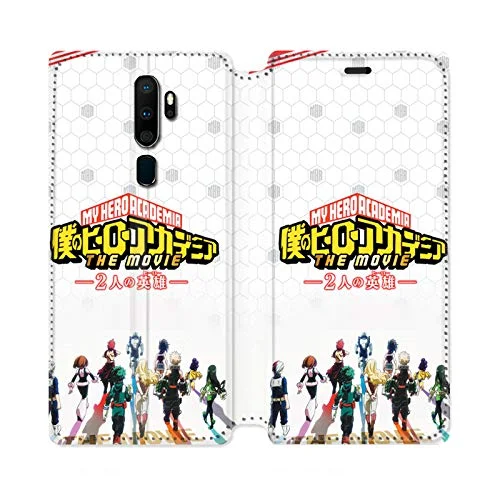 Läderfodral plånbok för Oppo A9 (2020) Manga My Hero Academia vit 3614848023120
