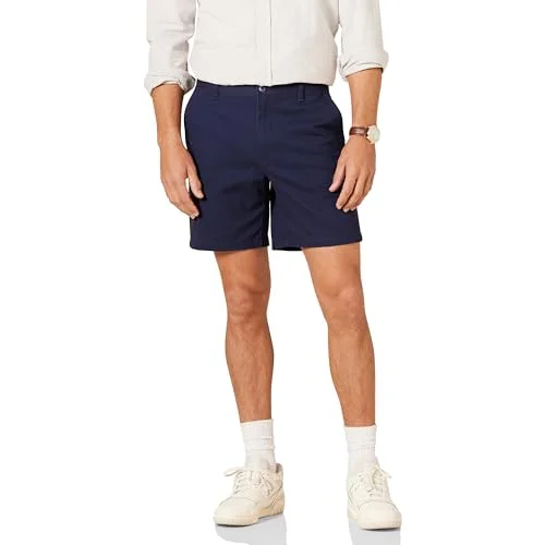 Amazon Essentials herr Slim Fit 7" stretch chinos shorts, marinblå, 29 197153019208