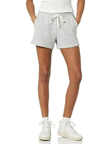 Amazon Essentials Fleeceshorts för kvinnor, ljusgrå ljung, XX Large 196433125691