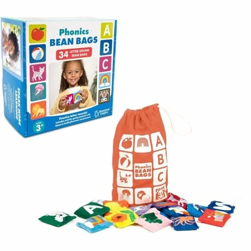 Learning Resources Ärtpåsar för ljudning, leksaker yngre barn, förskolan, 27 delar, pojkar och flickor från 3 år 86002030504