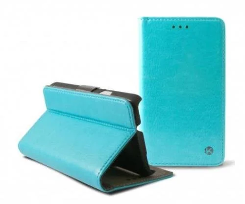 Ksix Folio Standing Magnetförslutningsfodral för Galaxy Grans Prima G530, turkos 8427542066790