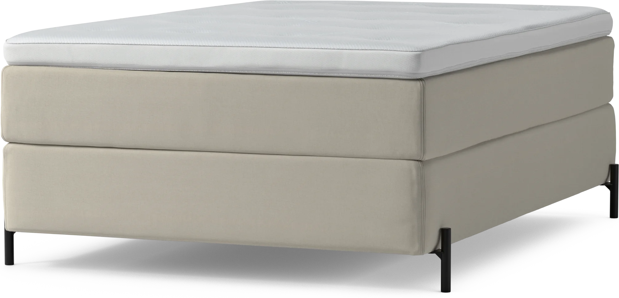 Delux Dream Kontinentalsäng, enkelsäng 140 cm med bäddmadrass och sängben 5gscH